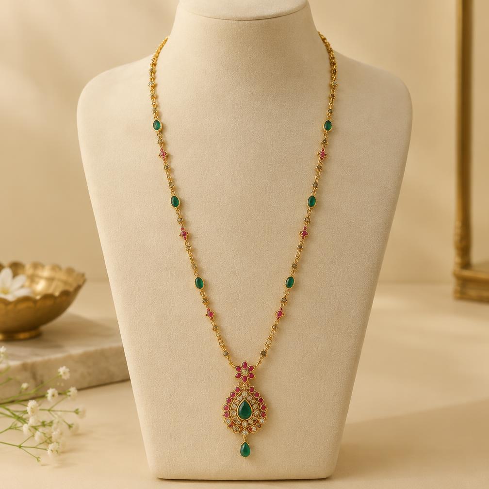 Emerald Haram Long Chain